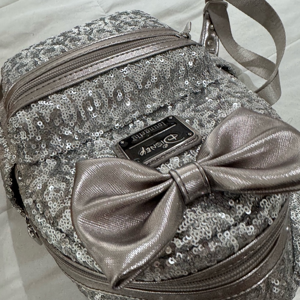 Loungefly Silver Backpack / Rose Gold Sequin Back… - image 5